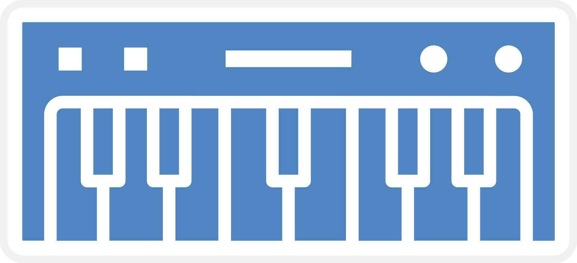 Piano keyboard Vector Icon