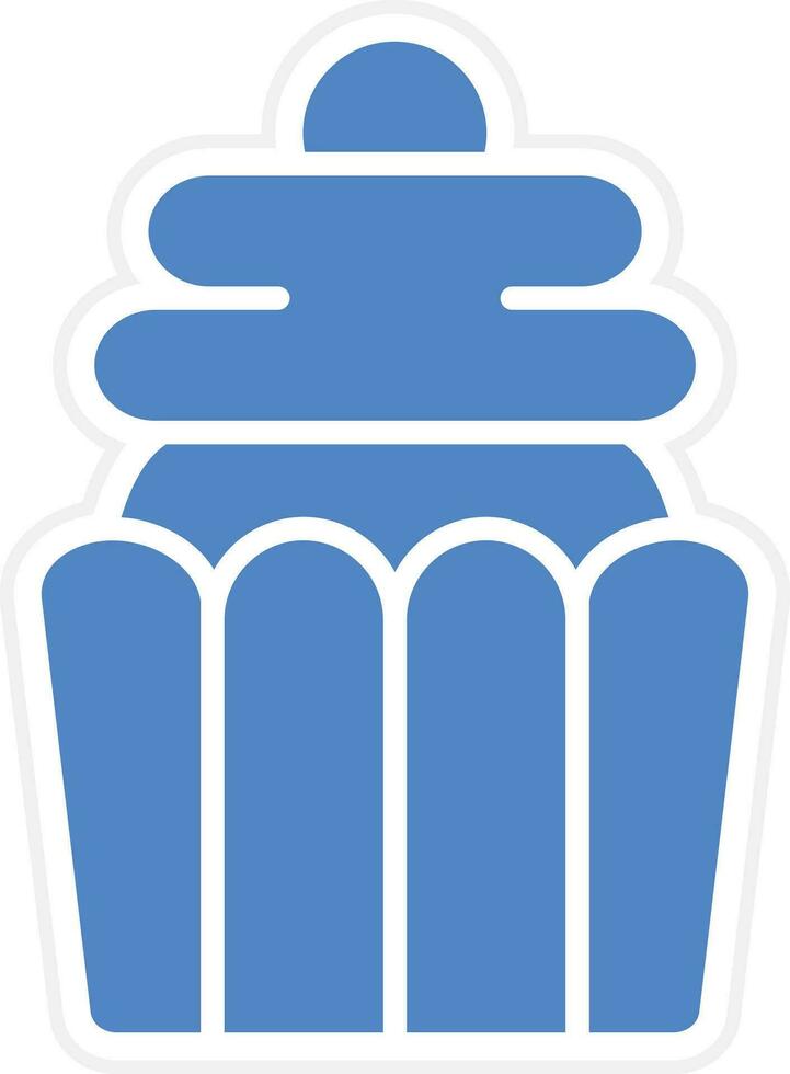 icono de vector de cupcake