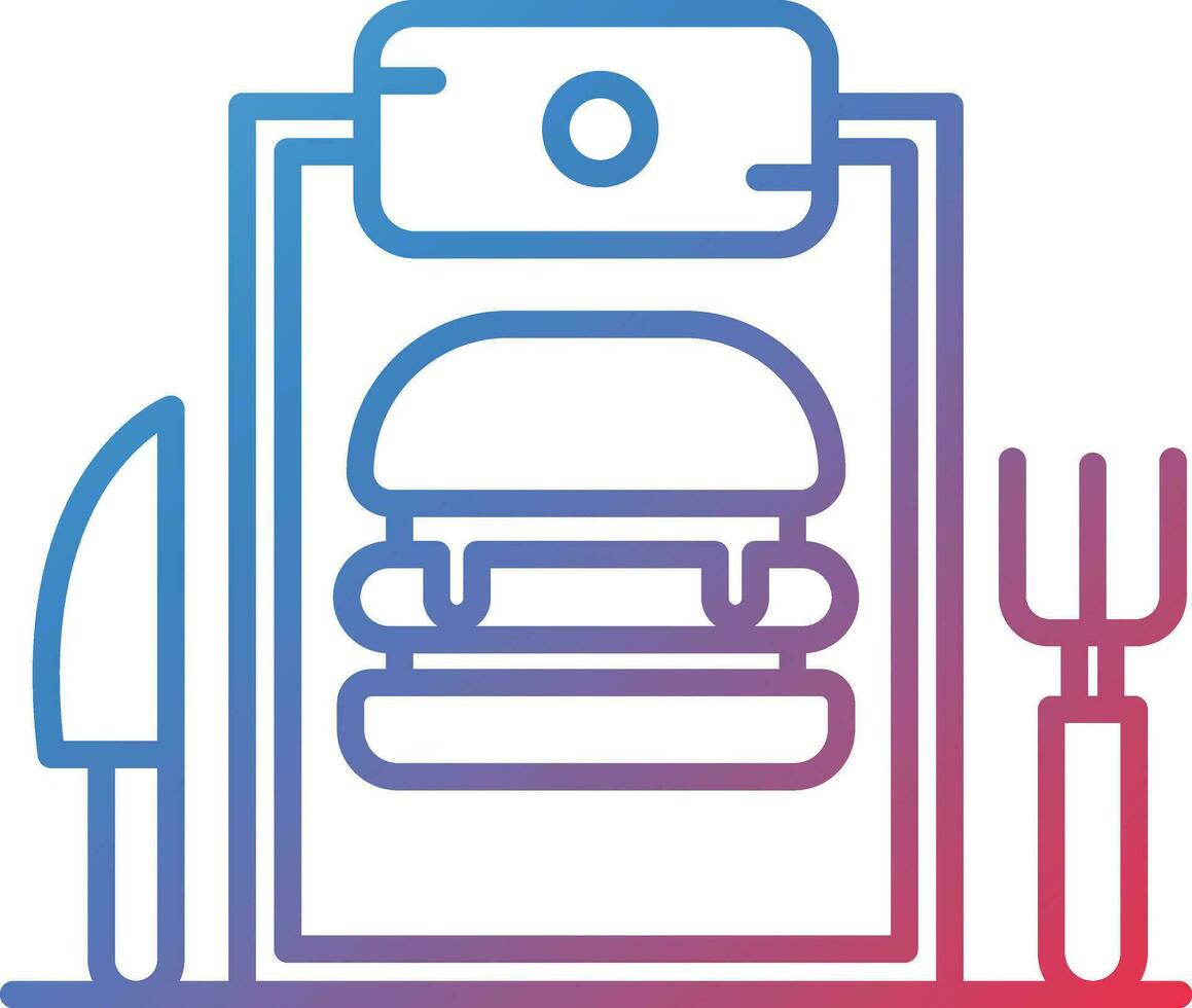Kids Menu Vector Icon