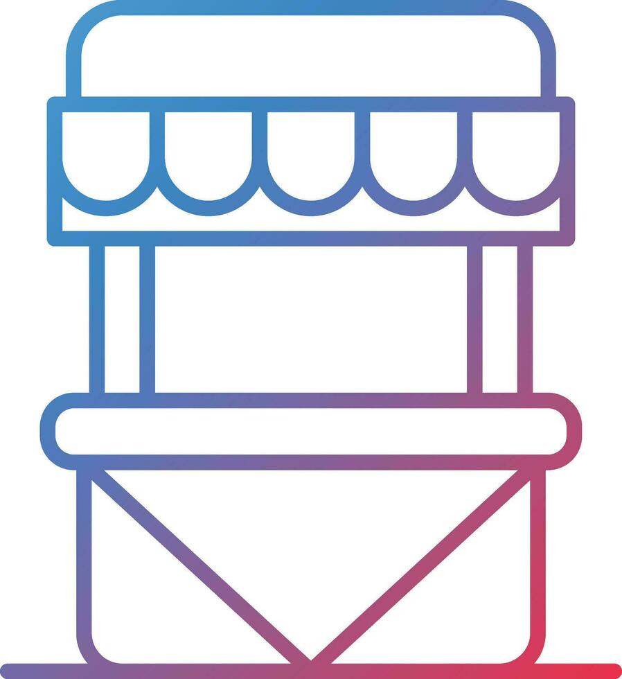 Street Market Vector Icon