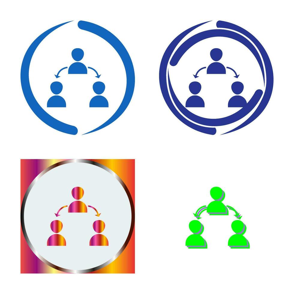 Unique Connected Users Vector Icon