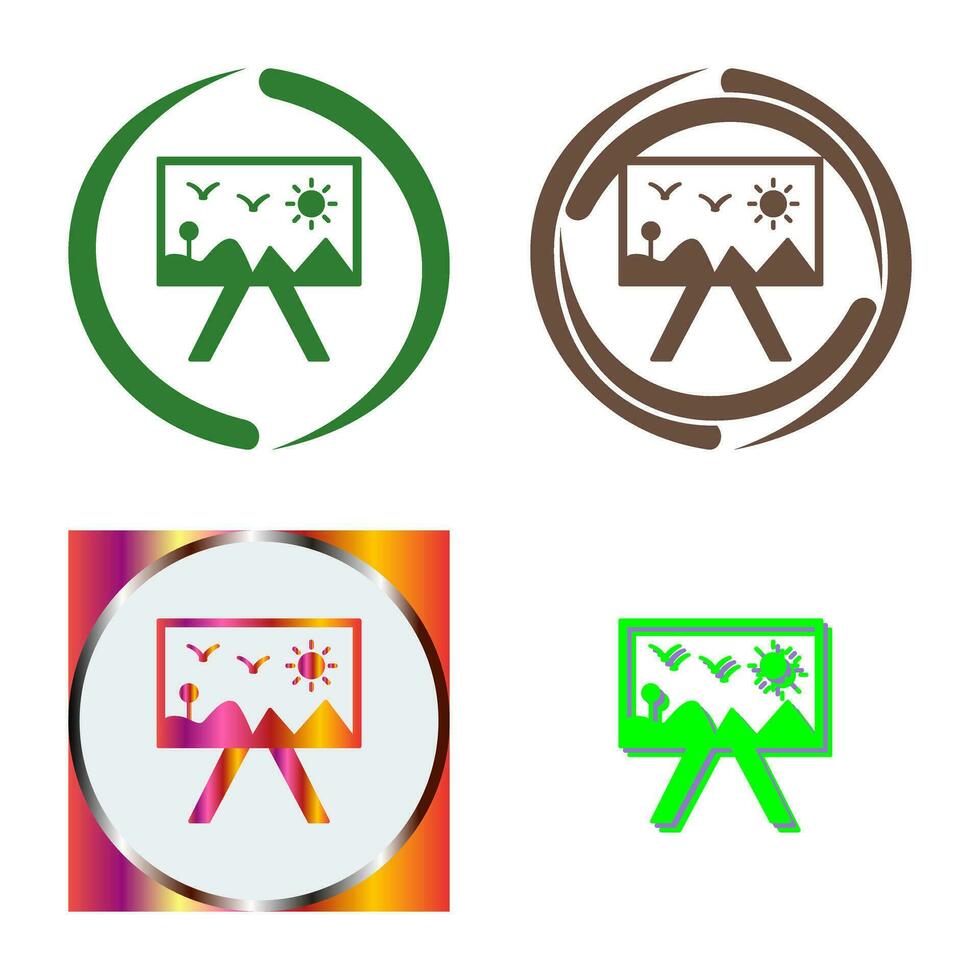 Painting of Canvass Vector Icon