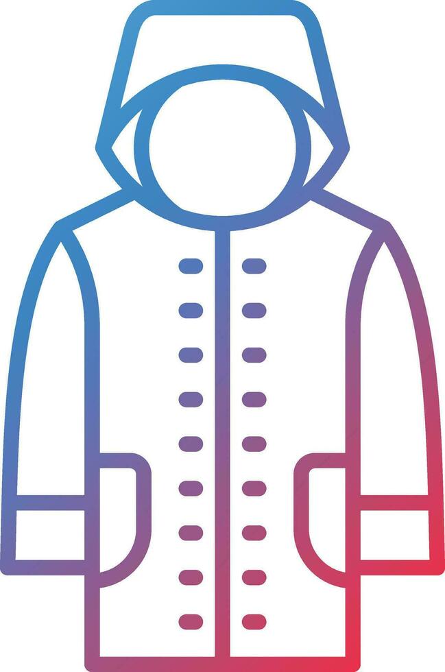 Rain Jacket Vector Icon