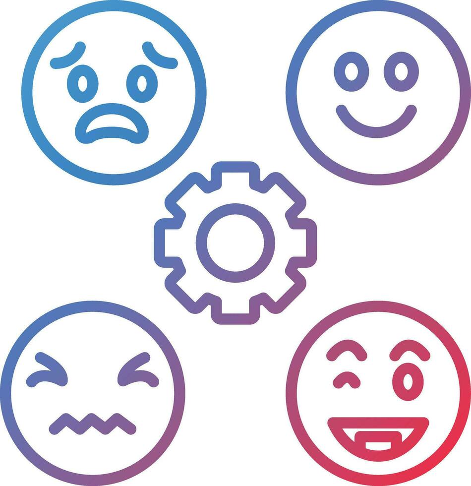 Perceiving Emotions Vector Icon