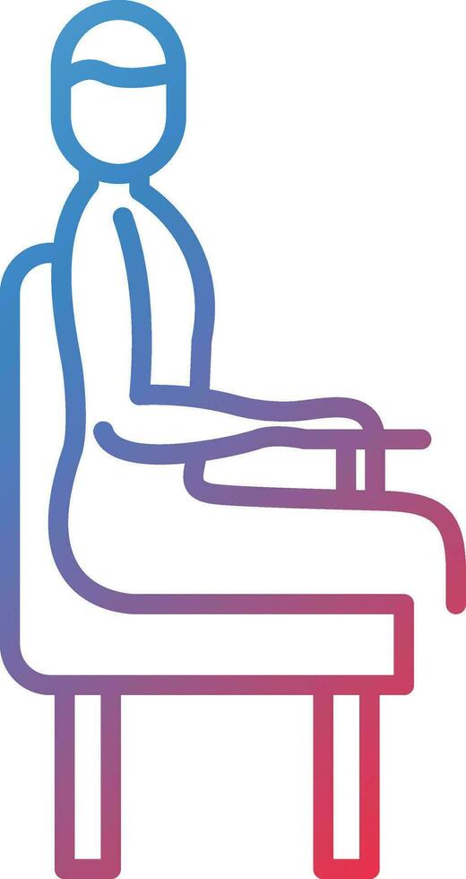 Sitting Position Vector Icon