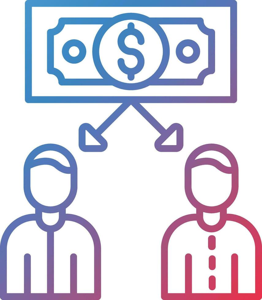 Peer to Peer Lending Vector Icon