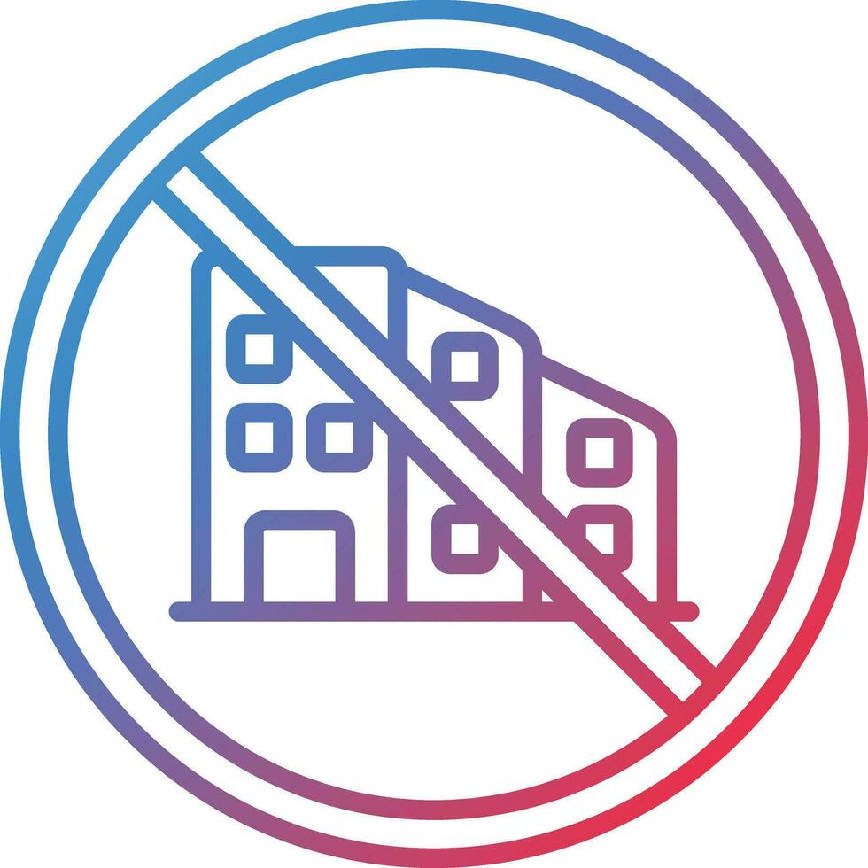 No Commute Vector Icon