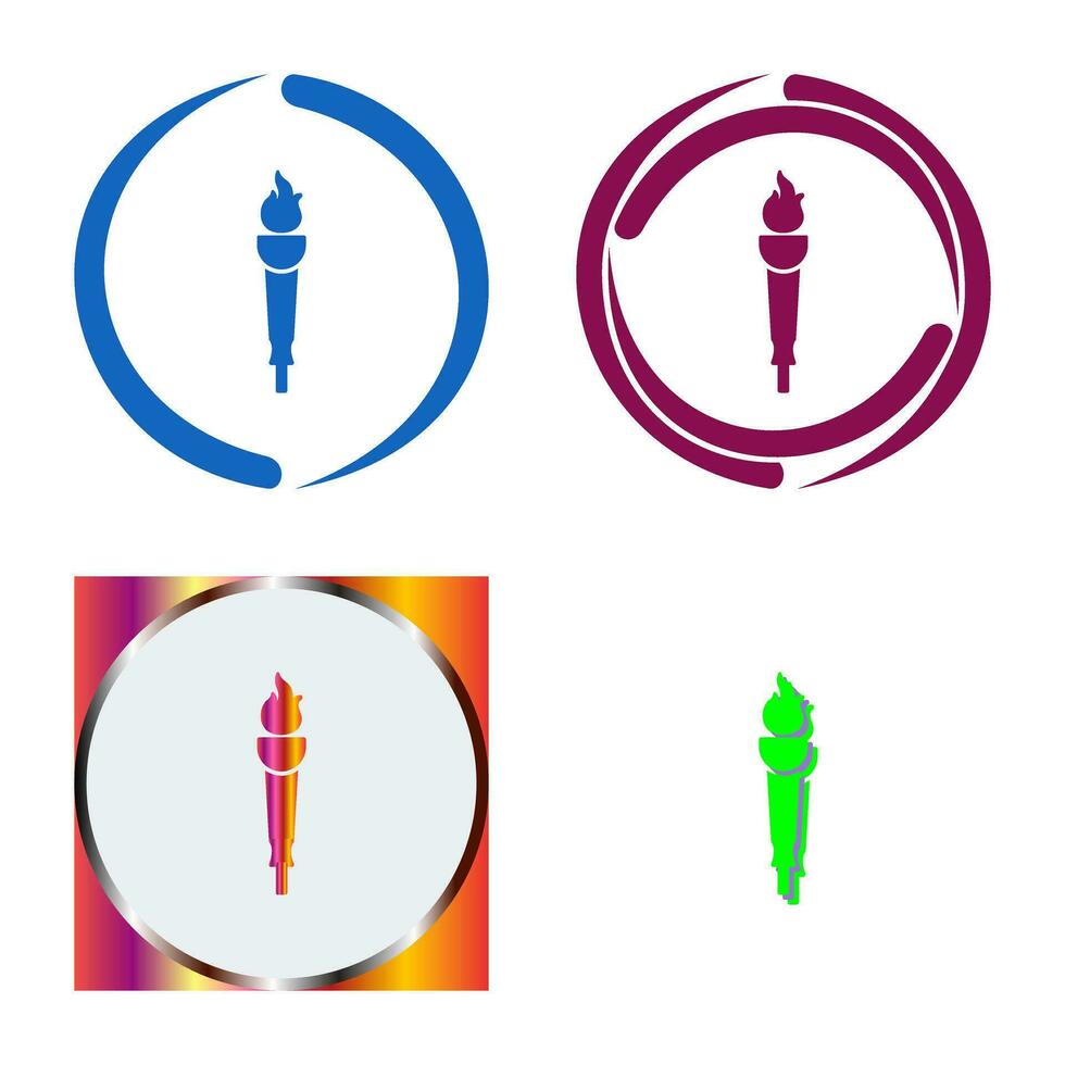 Museum Torch Vector Icon