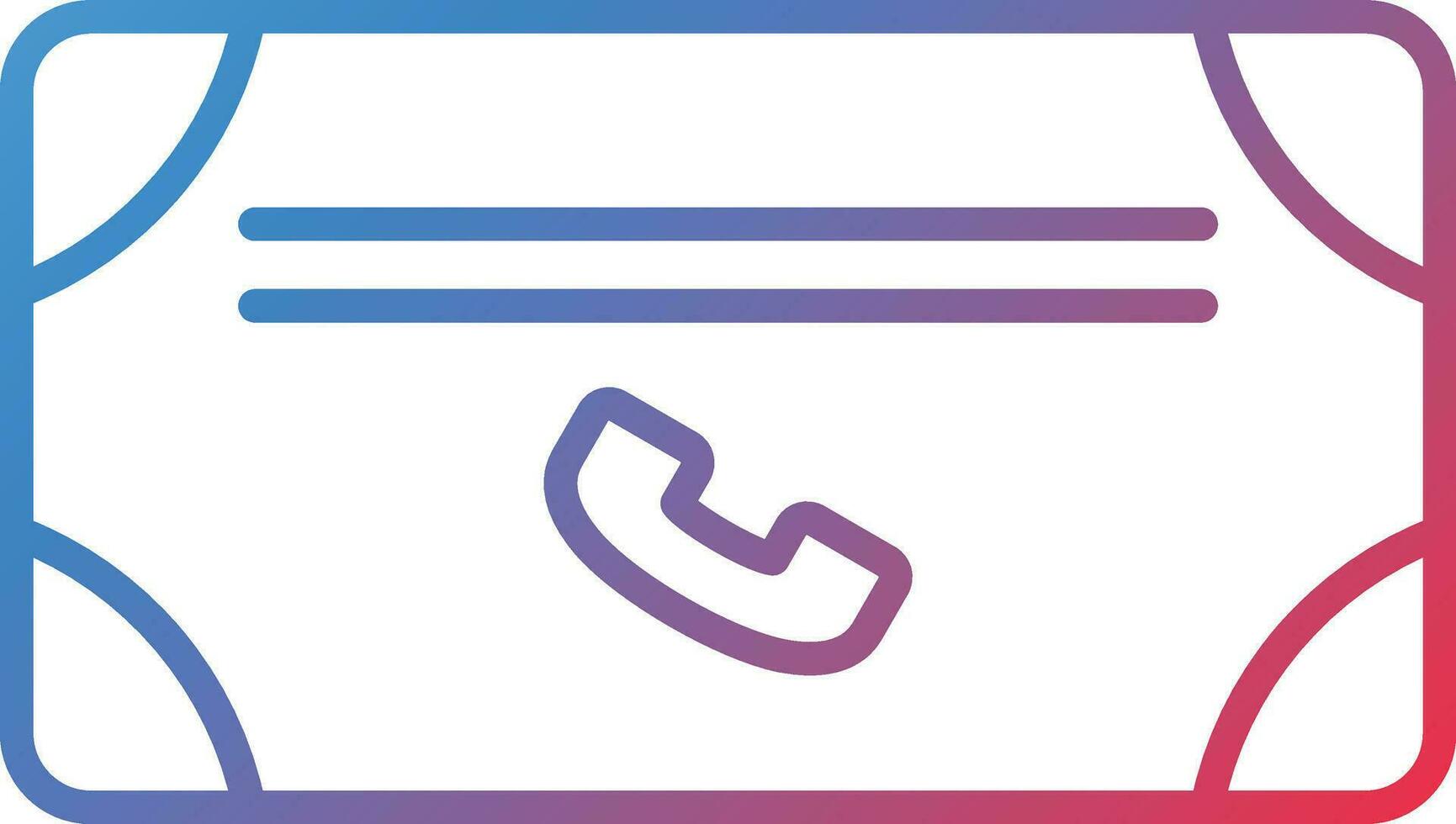 Minimal Contact Vector Icon
