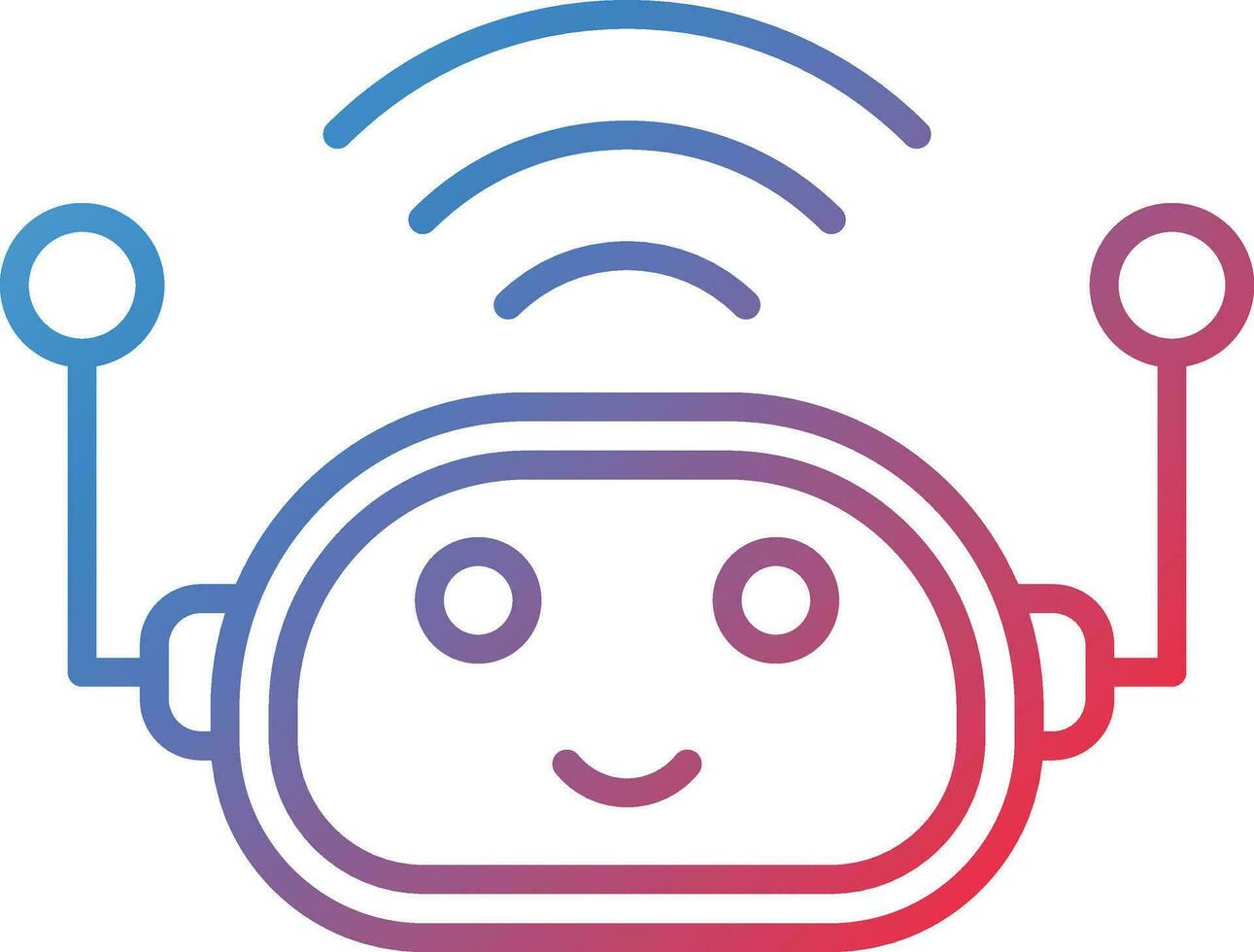 Robot Assistant Vector Icon