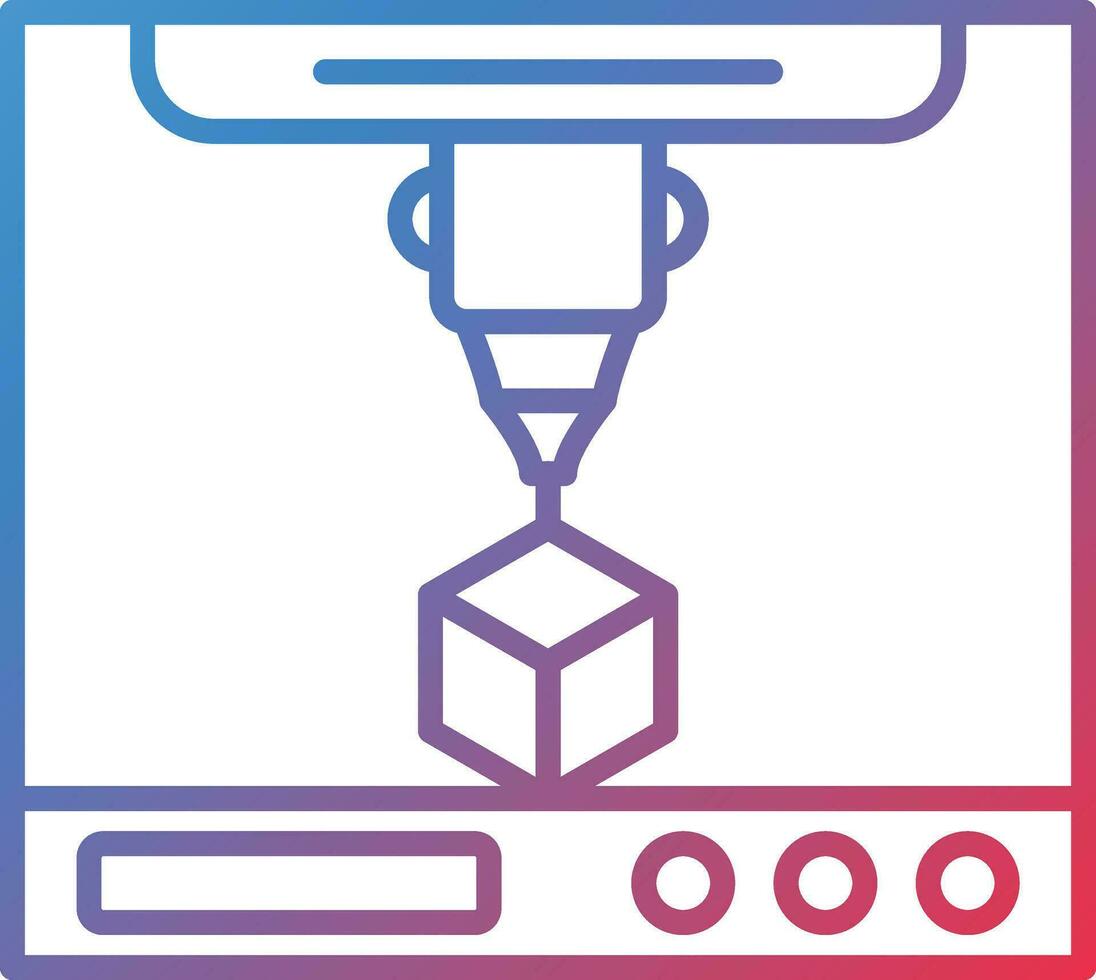 3D Printing Vector Icon