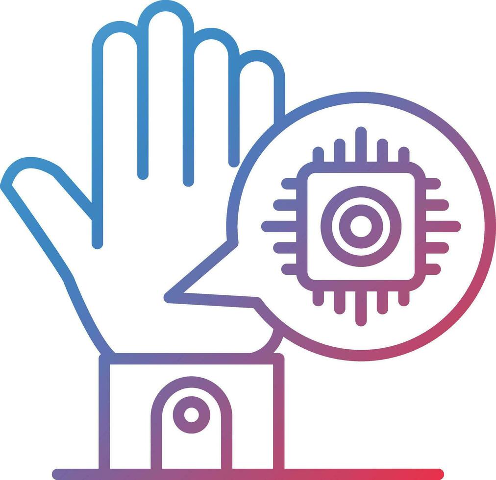 Microchip Implant Vector Icon