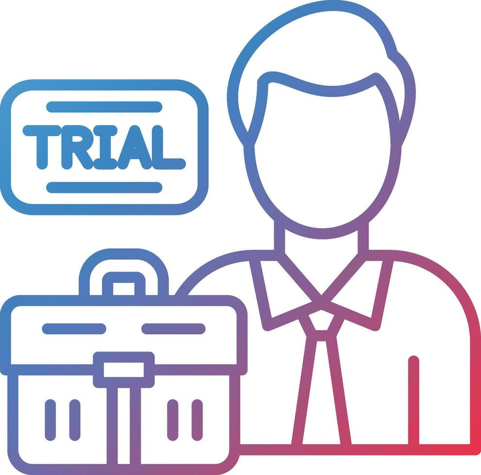 Job Trial Vector Icon