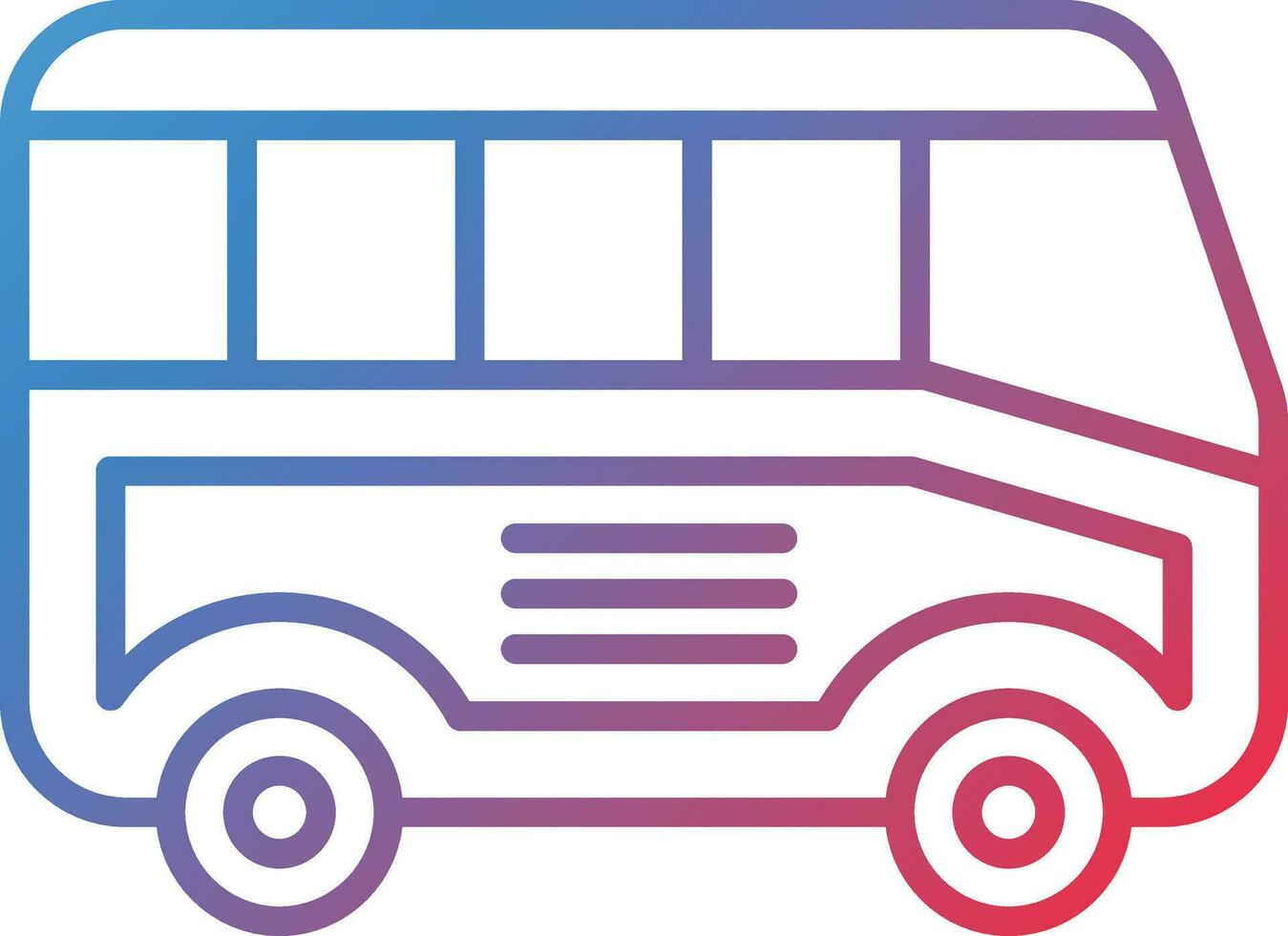 icono de vector de bus