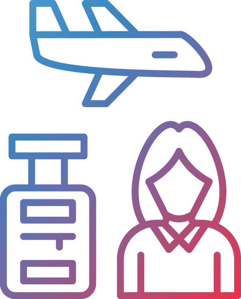 Traveler Female Vector Icon