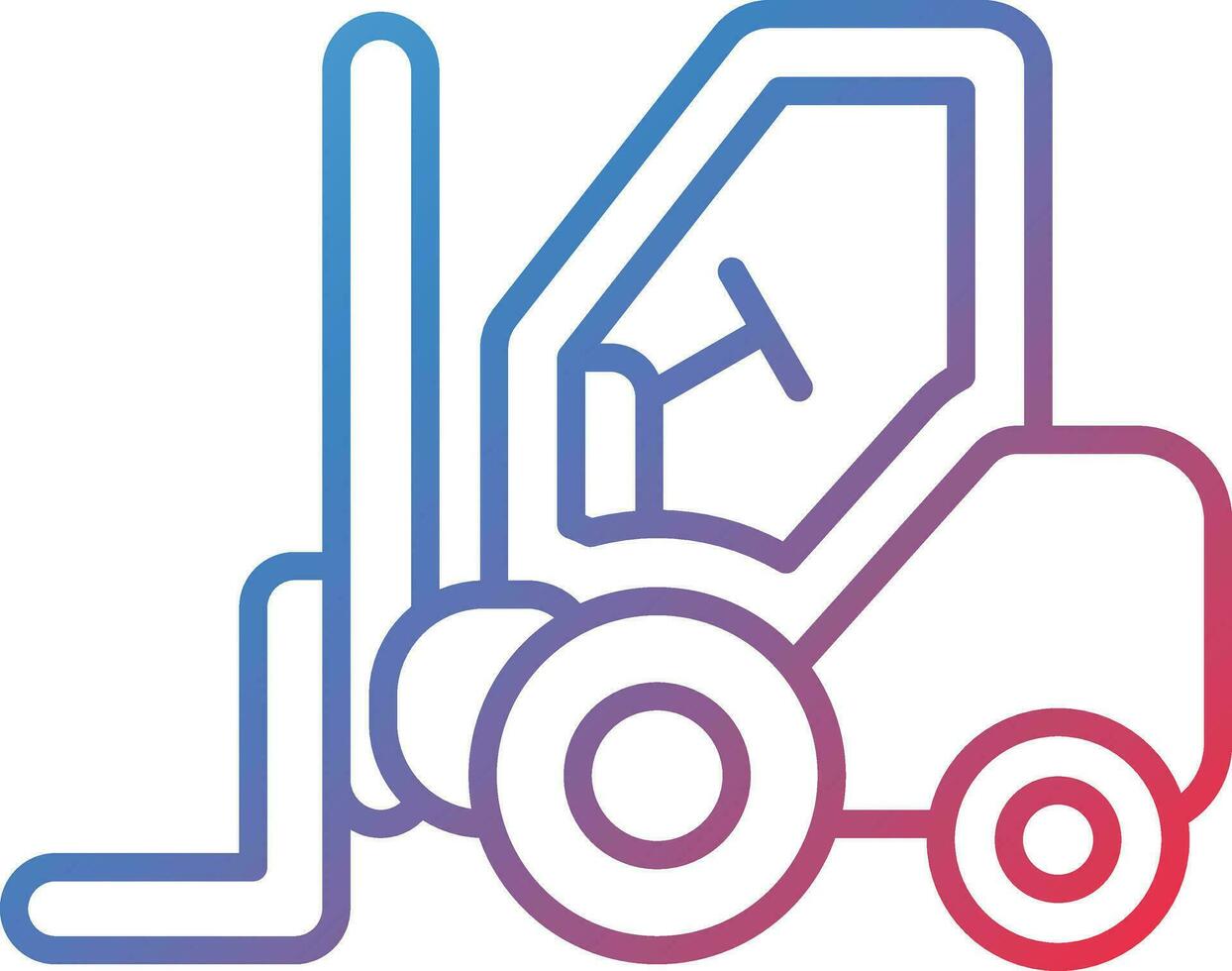 Forklift Vector Icon