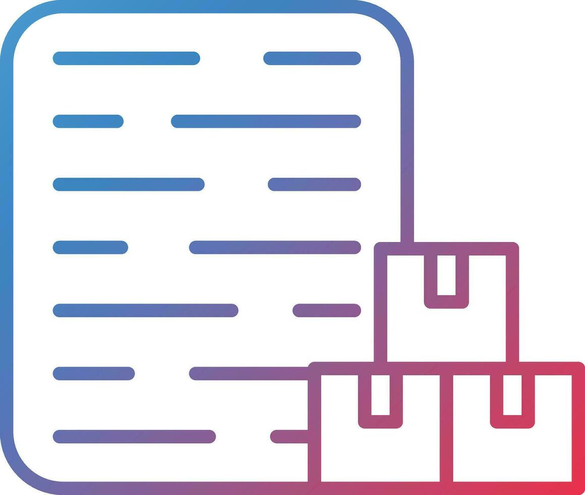Warehouse Management System Vector Icon