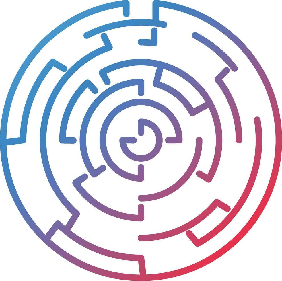 Hedge Maze Vector Icon