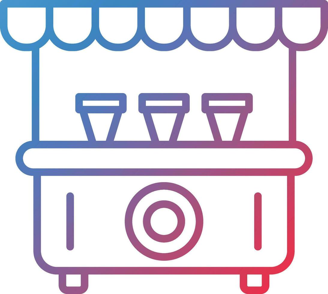 Drinks Stall Vector Icon