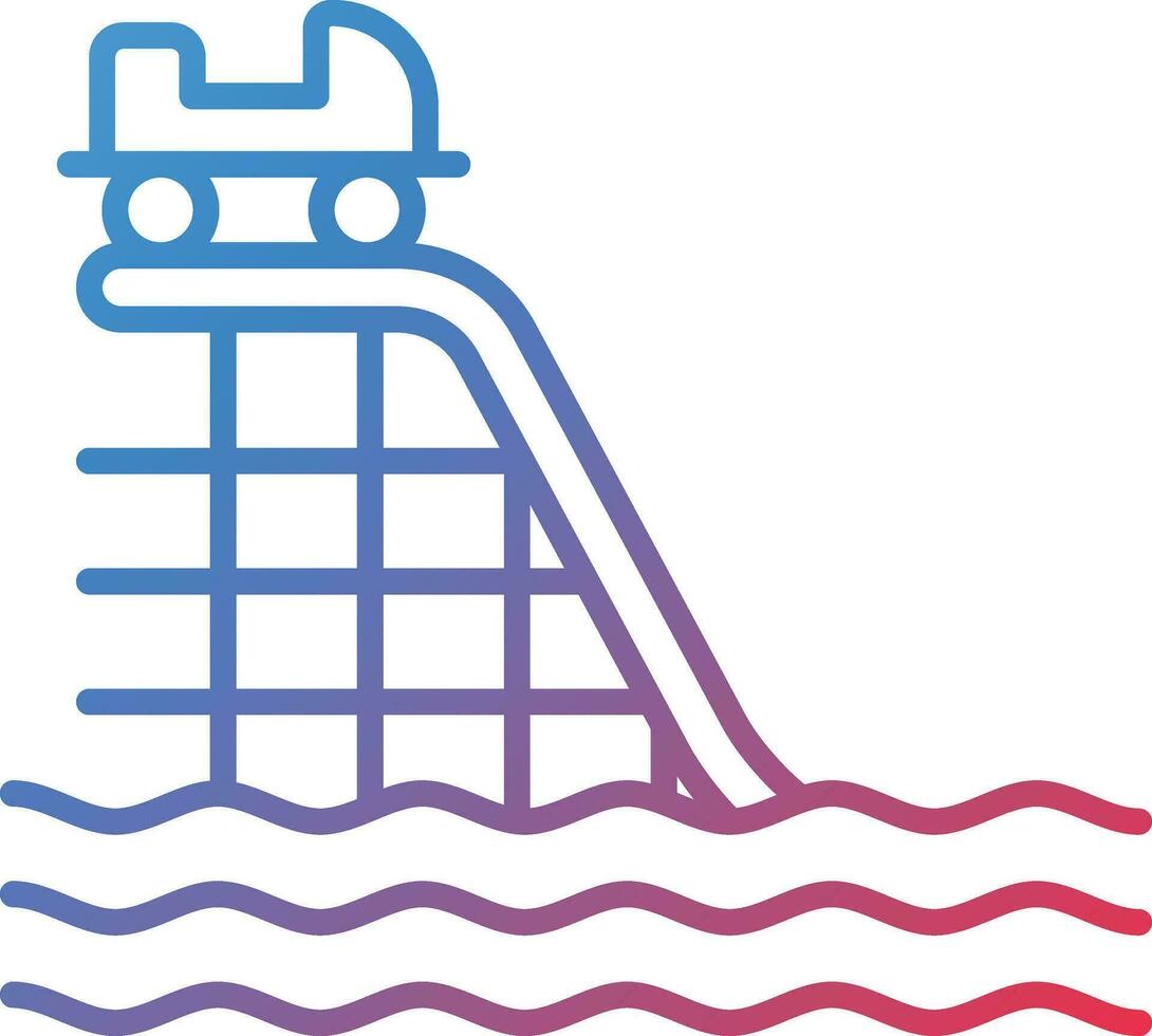 Water Coaster Vector Icon