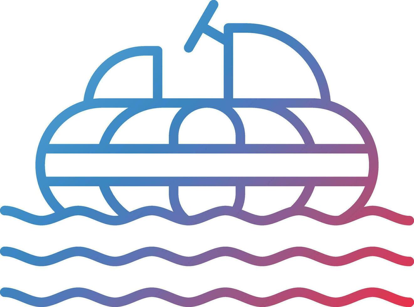 Bumper Boats Vector Icon