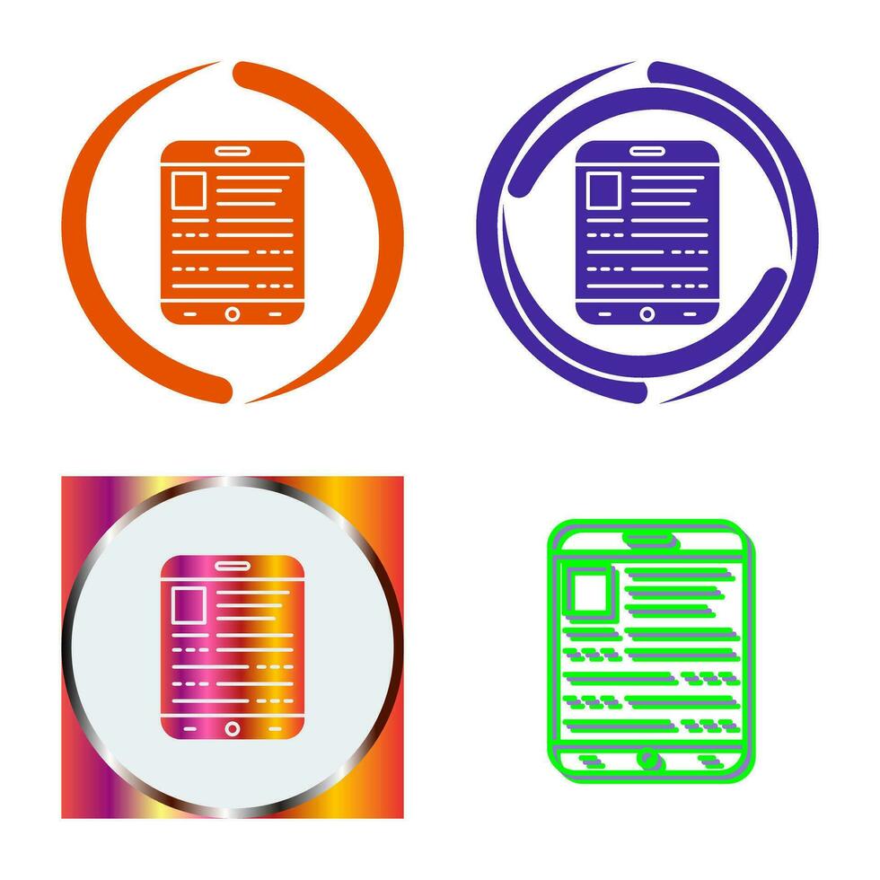 Ebook Vector Icon