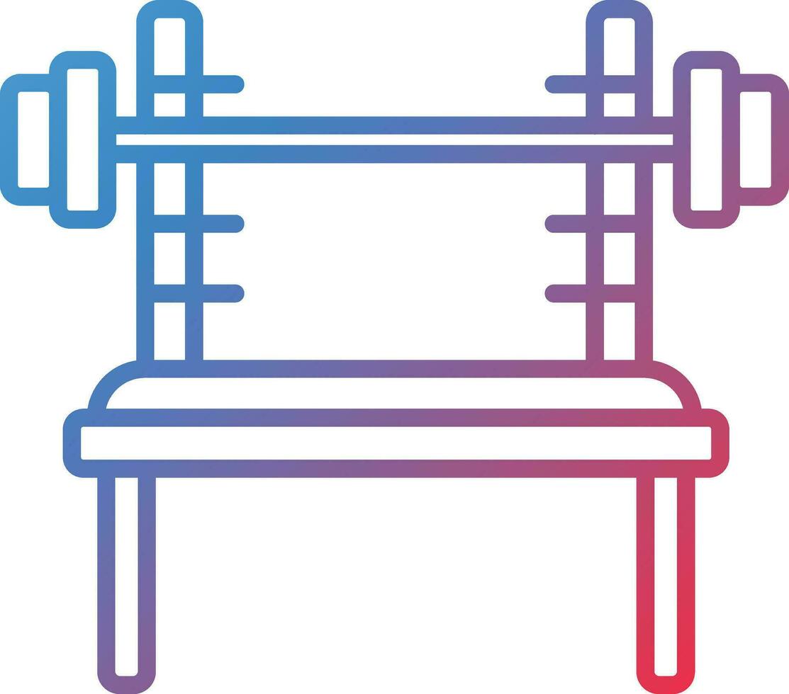 Adjustable Bench Vector Icon