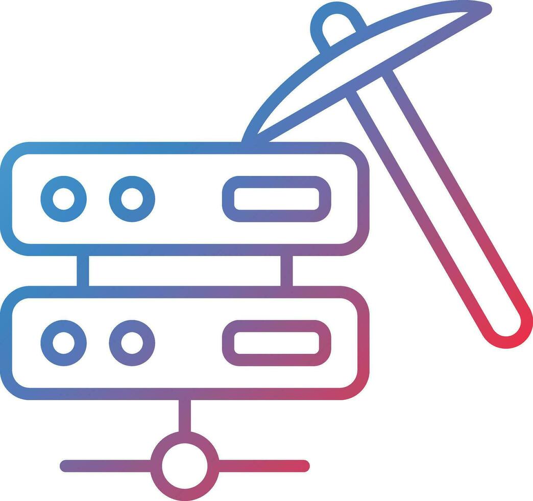 Data Mining Vector Icon