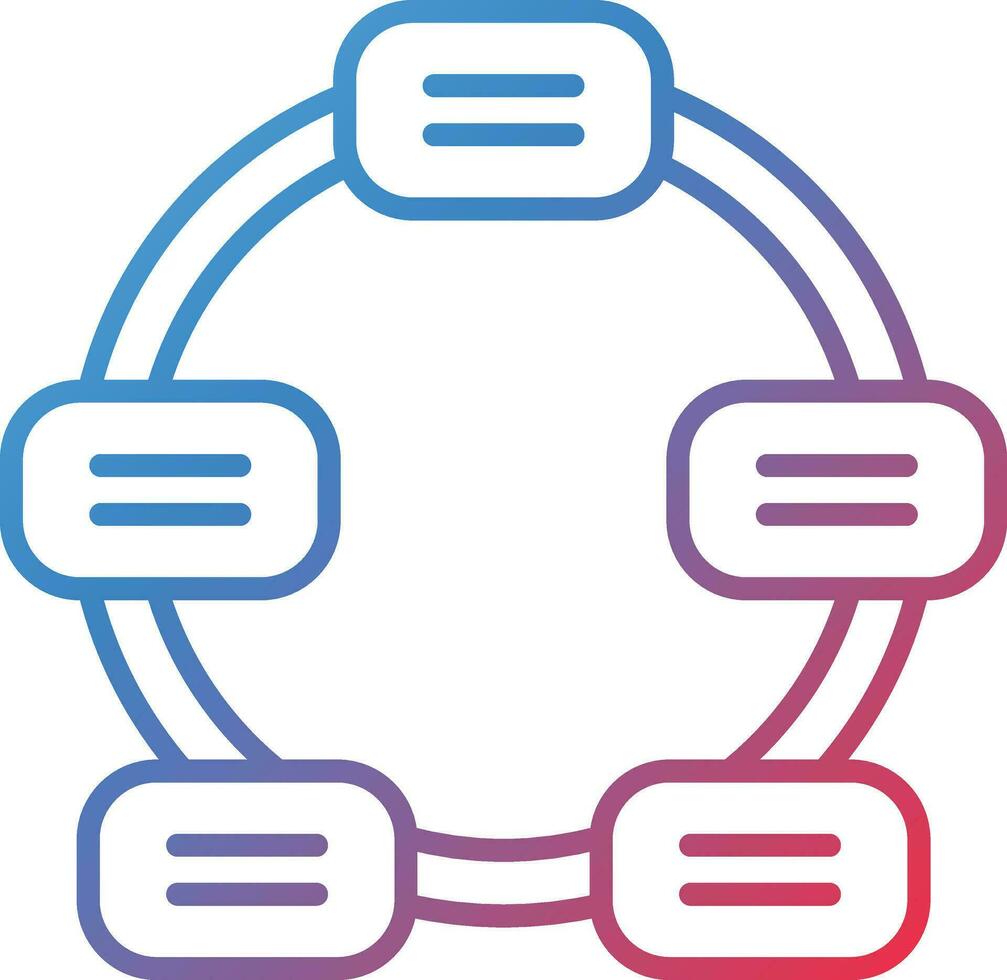 Nondirectional Cycle Vector Icon
