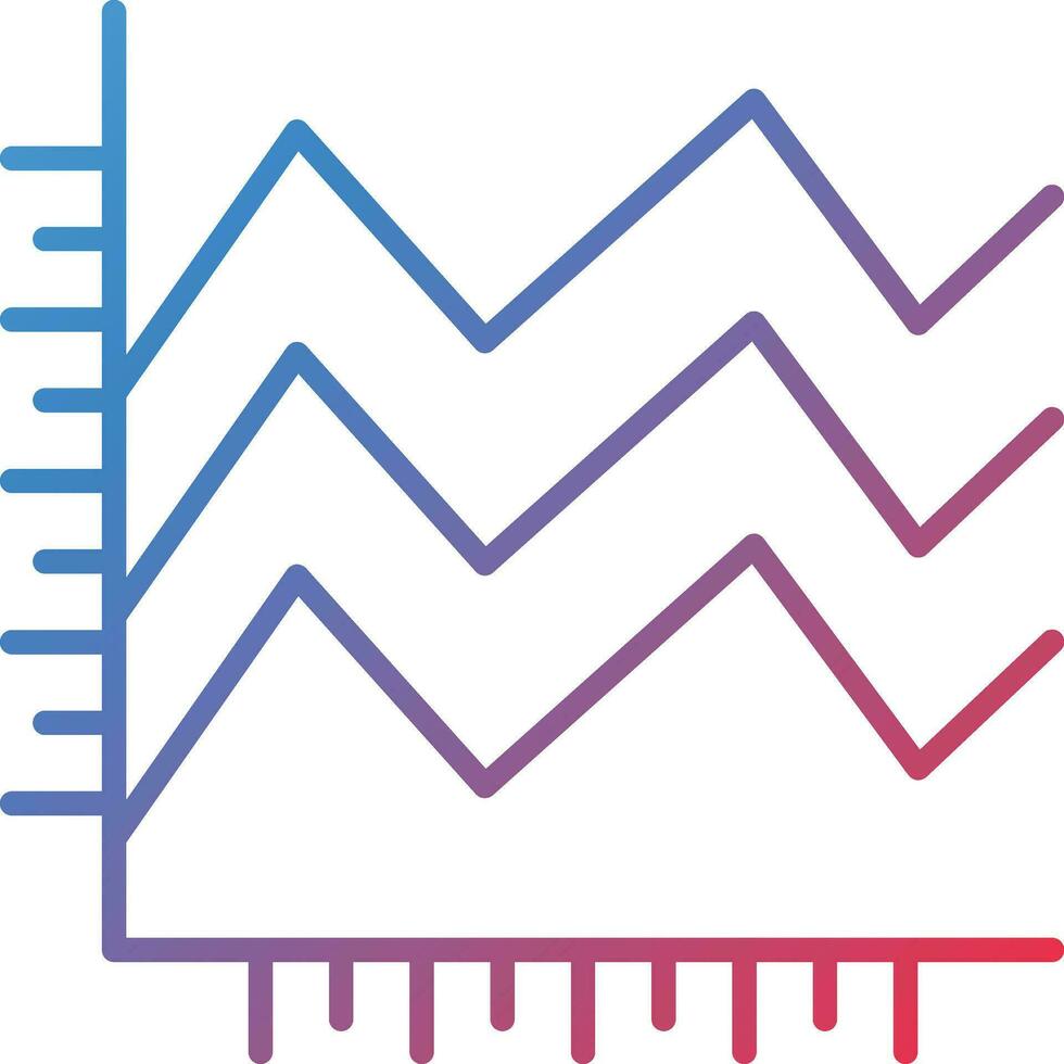 Stacked Area Vector Icon