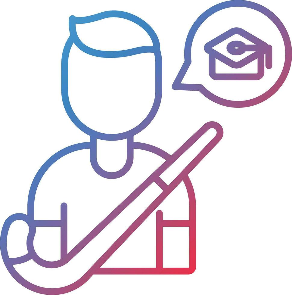 Private Hockey Lessons Vector Icon