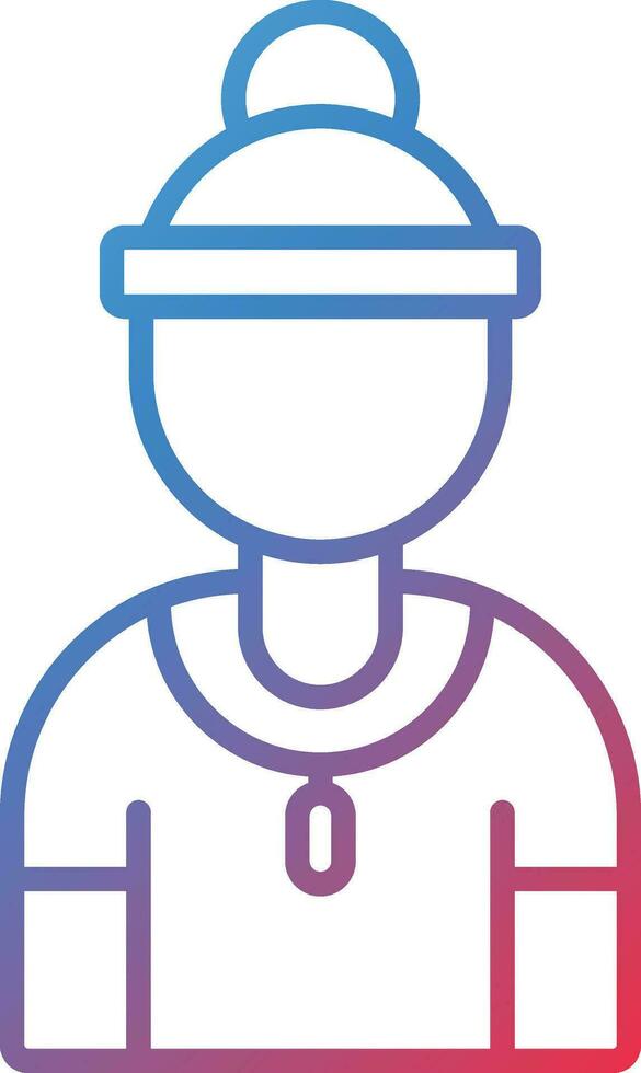 Referee Female Vector Icon
