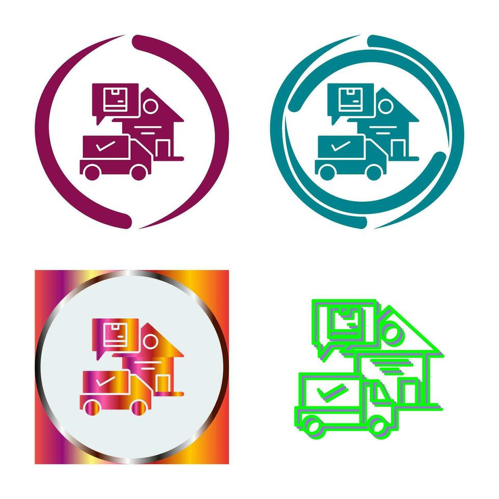 Package Receiving Vector Icon