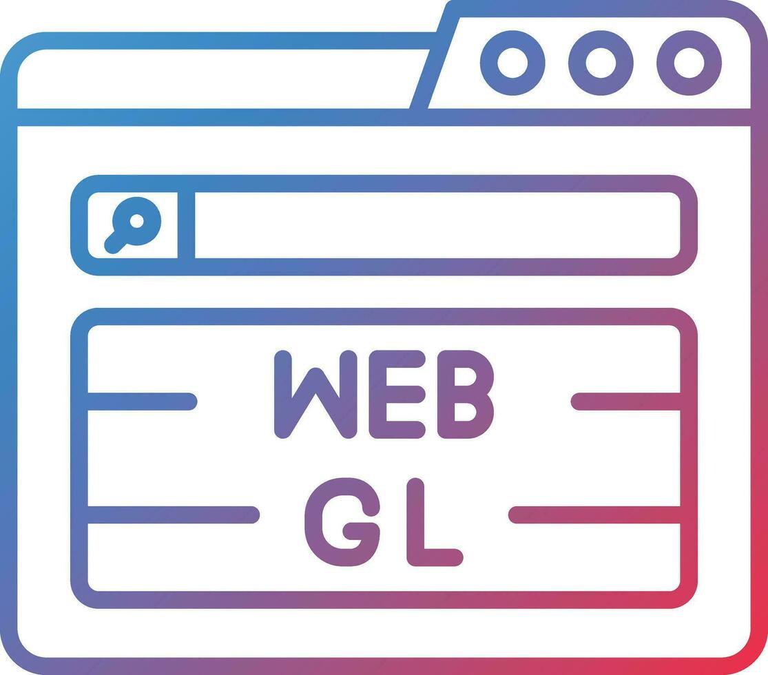 webgl vector icono