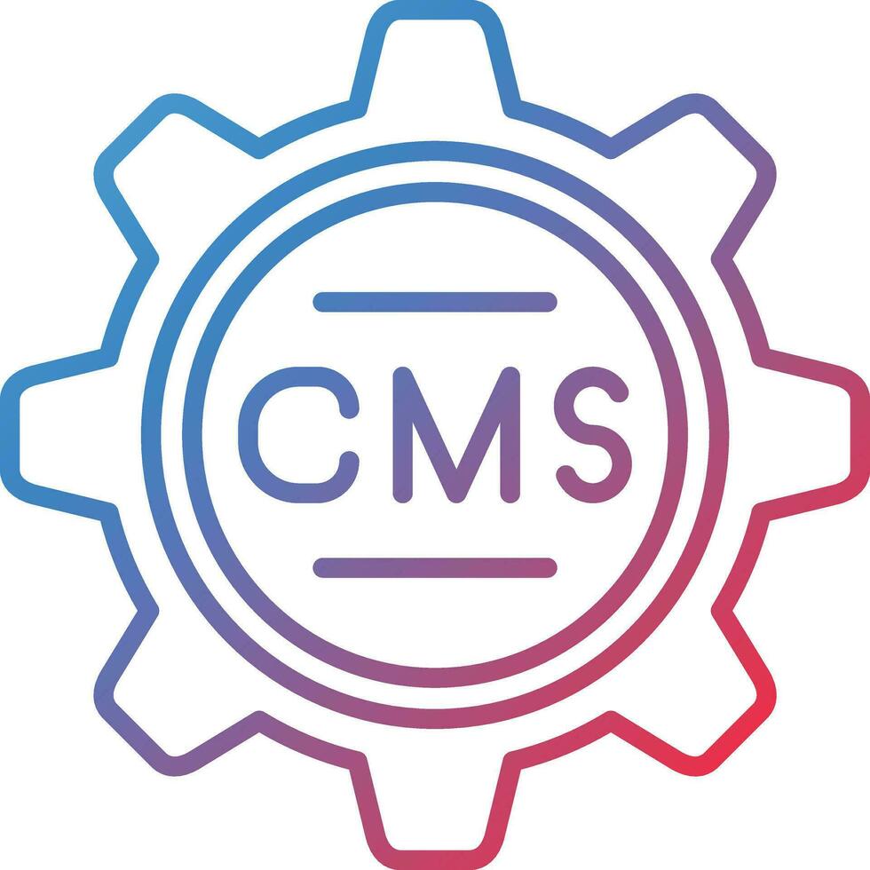 icono de vector cms