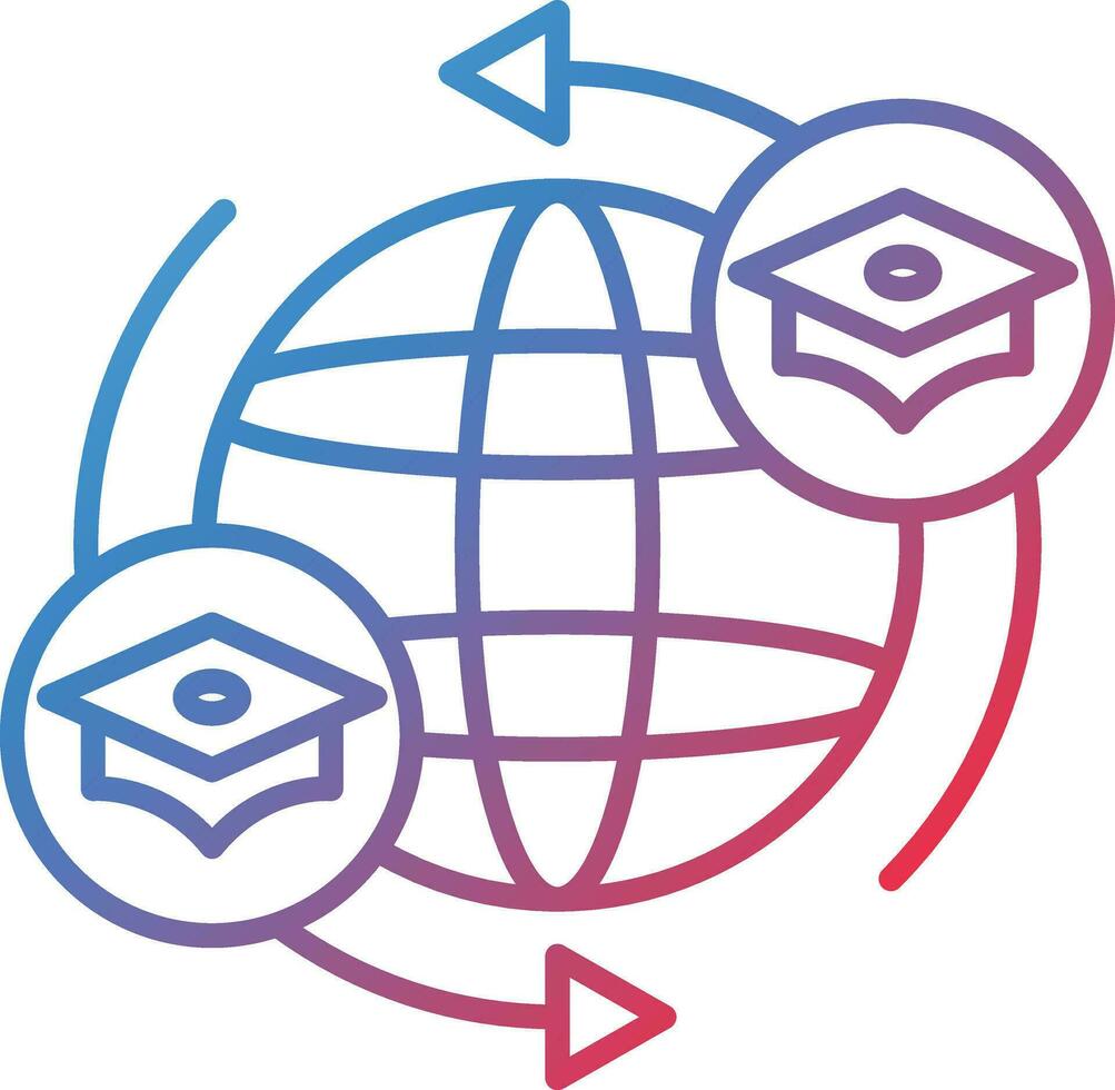 Exchange Student Program Vector Icon