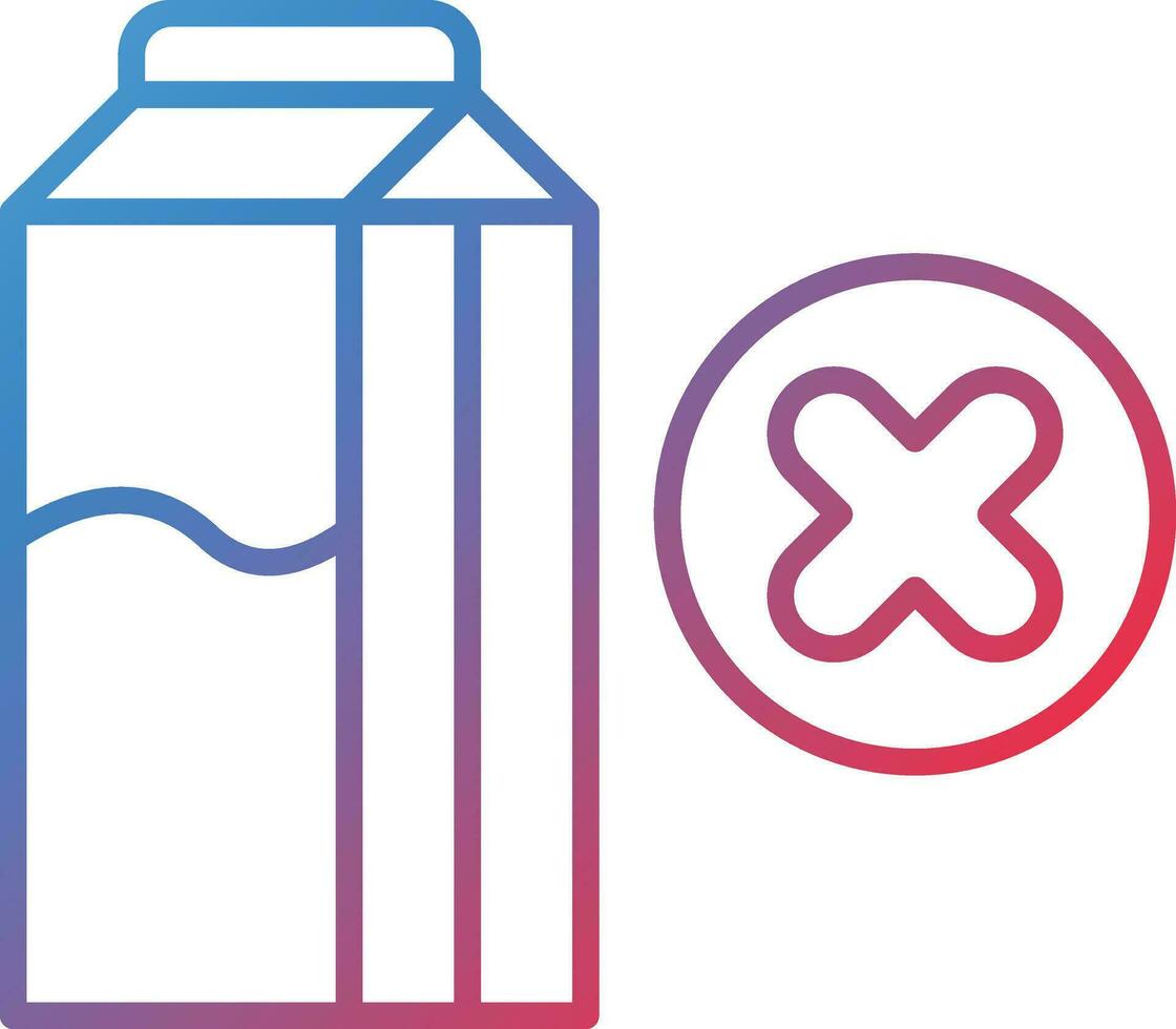 Dairy Free Food Vector Icon