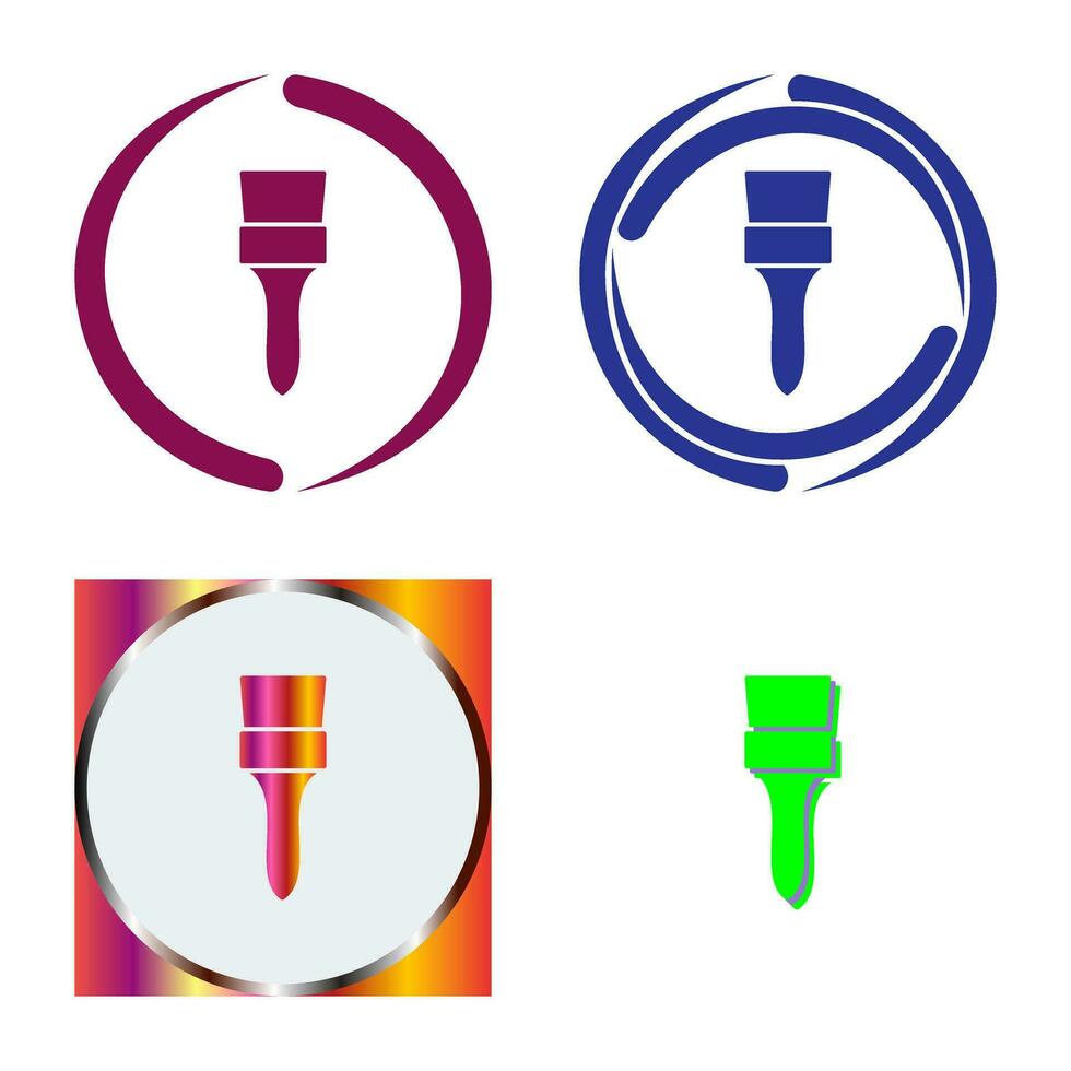 Unique Brush Vector Icon