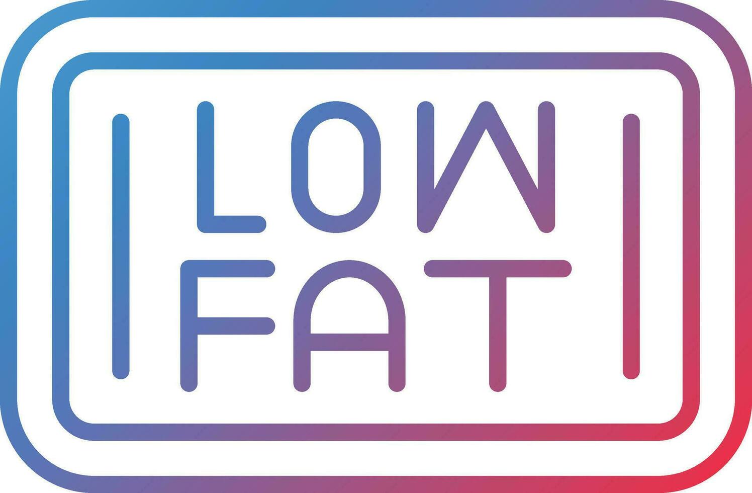 Healthy Fat Vector Icon