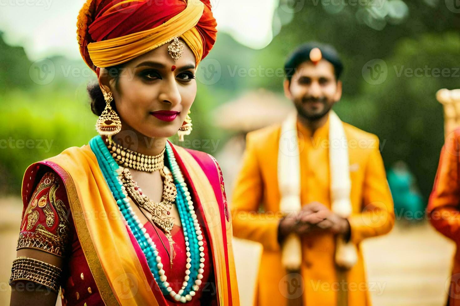 indio Boda en el Reino Unido. generado por ai foto