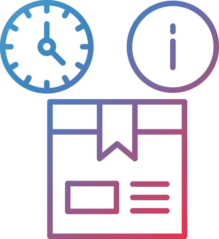 Real Time Inventory Info Vector Icon