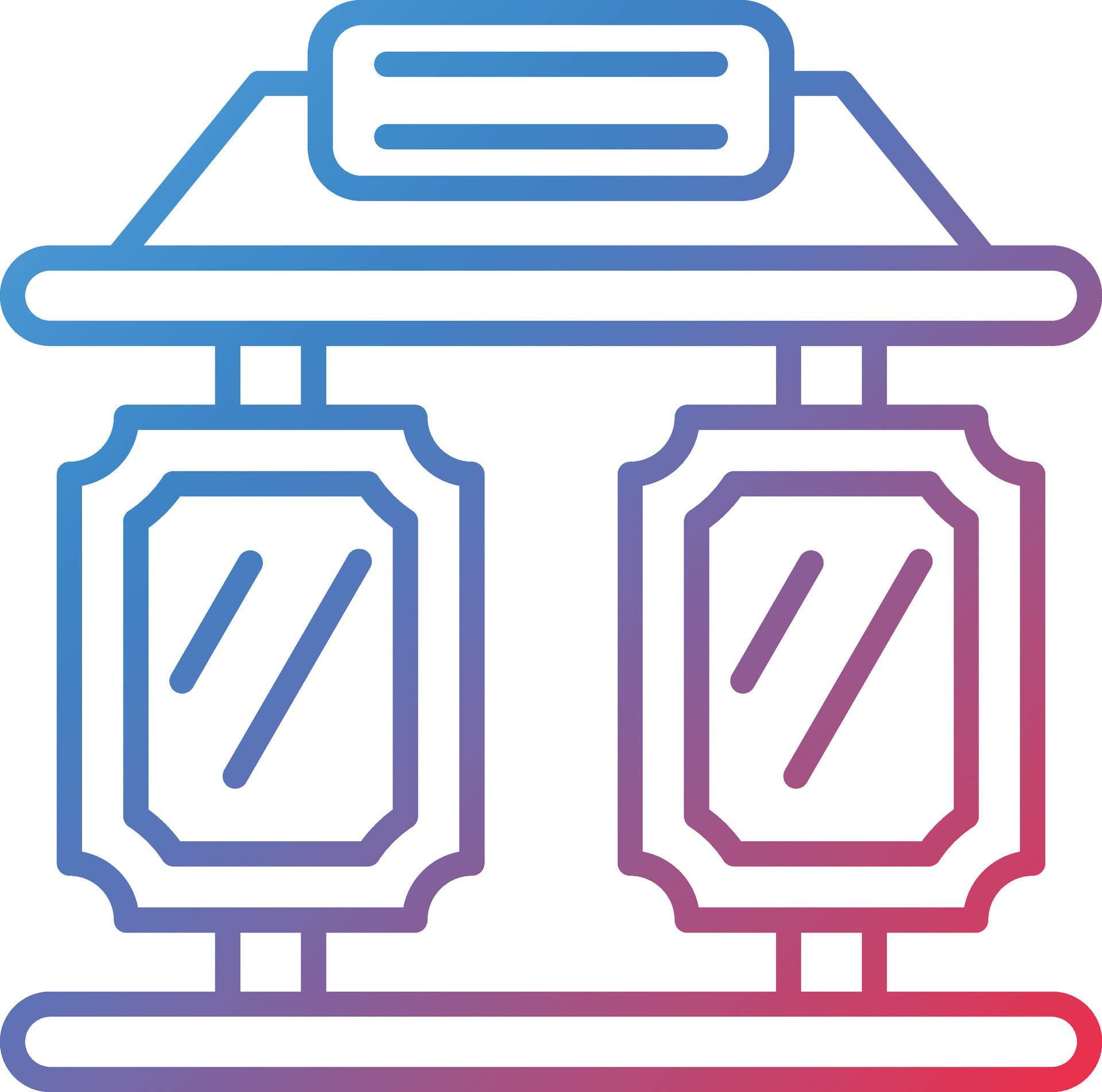 House Of Mirrors Vector Icon 31887256 Vector Art at Vecteezy