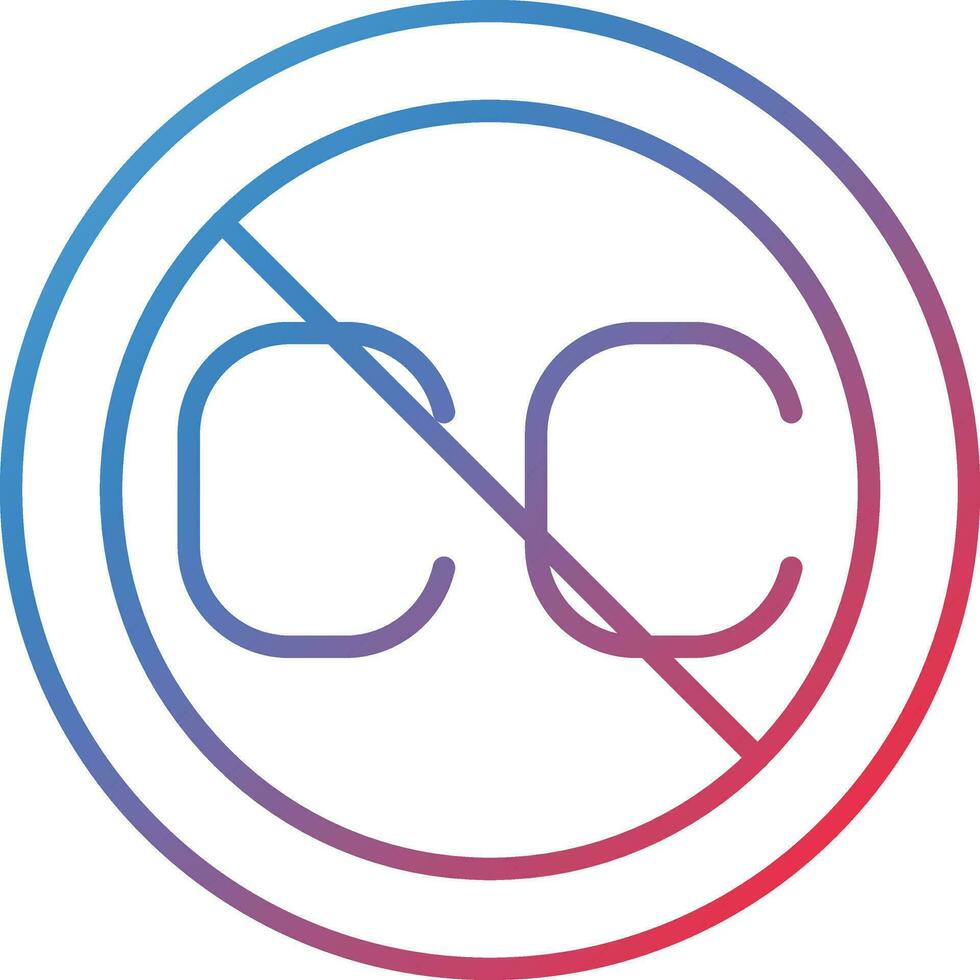 Closed Captioning Vector Icon