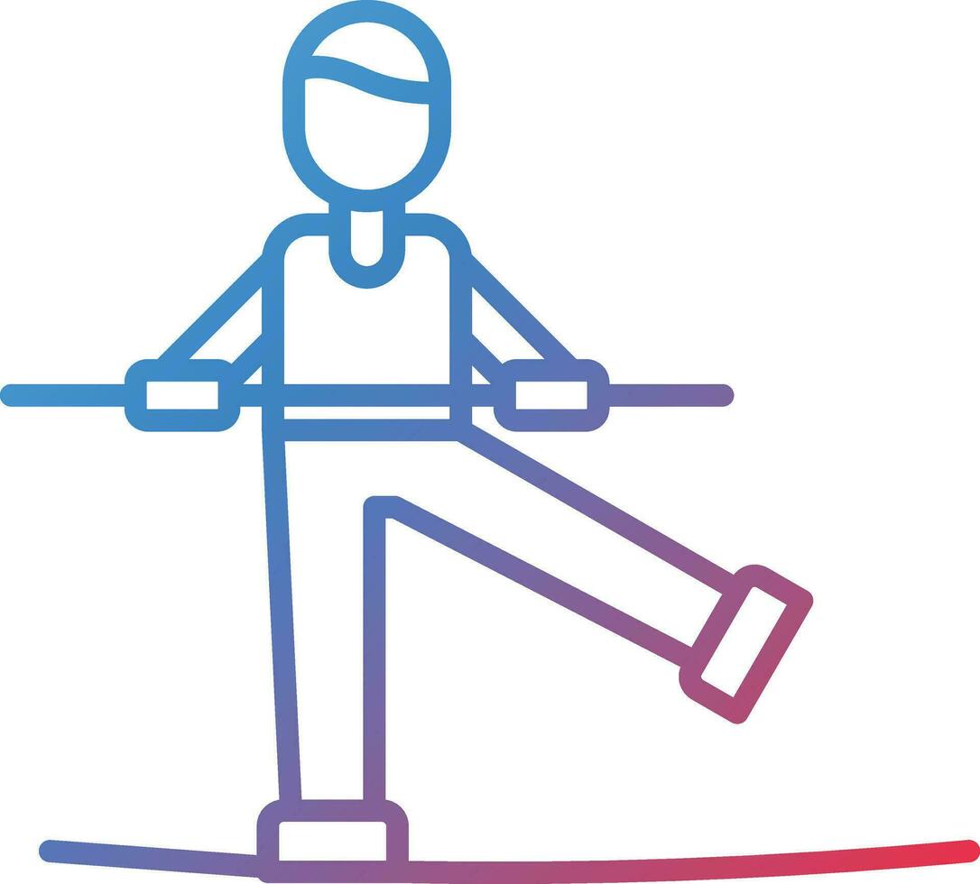 Tightrope Walker Vector Icon