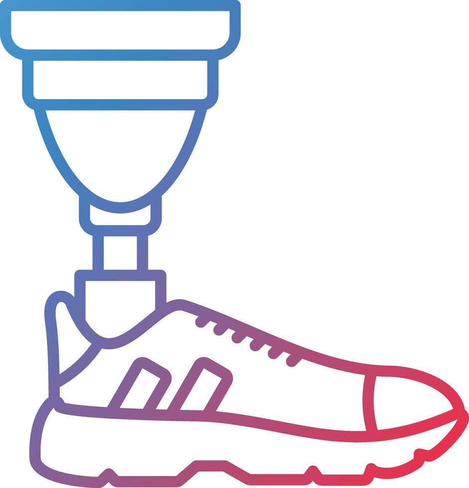 Prosthetic Leg Vector Icon