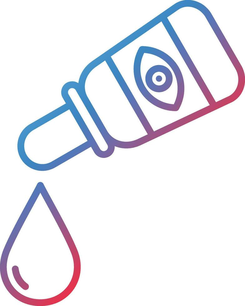 Medical Eye Drops Vector Icon