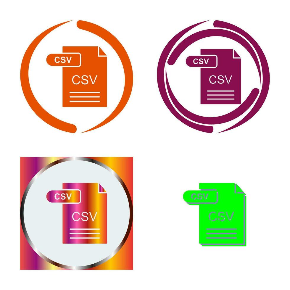 CSV Vector Icon