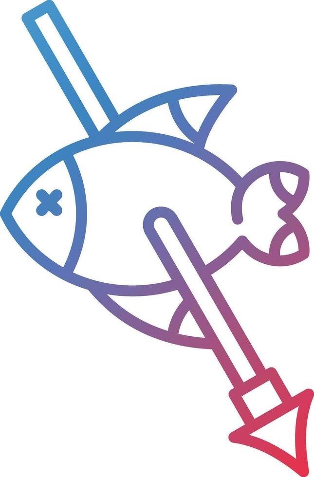 Spearfishing Vector Icon