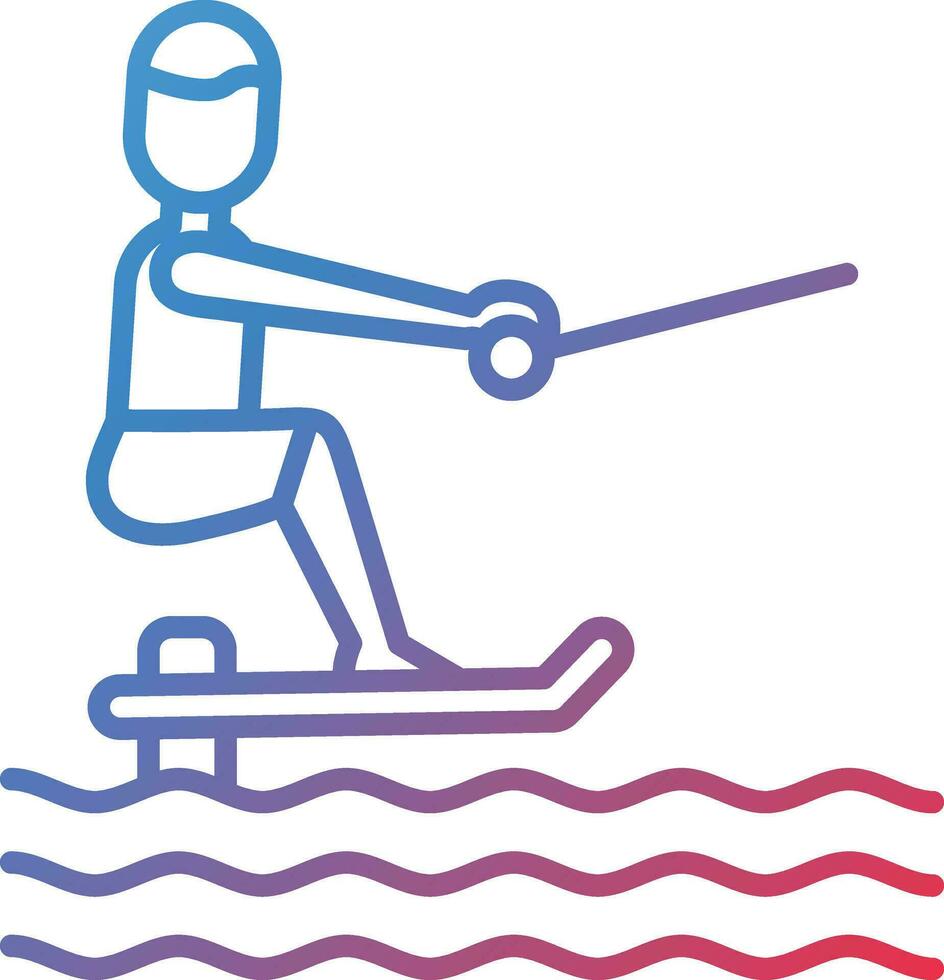 Sit Down Hydrofoiling Vector Icon