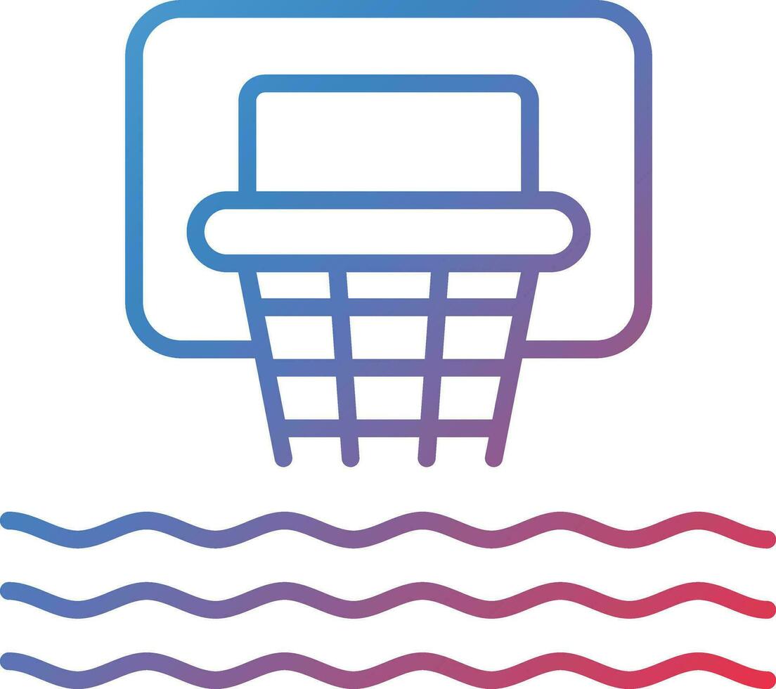 Water Basketball Vector Icon